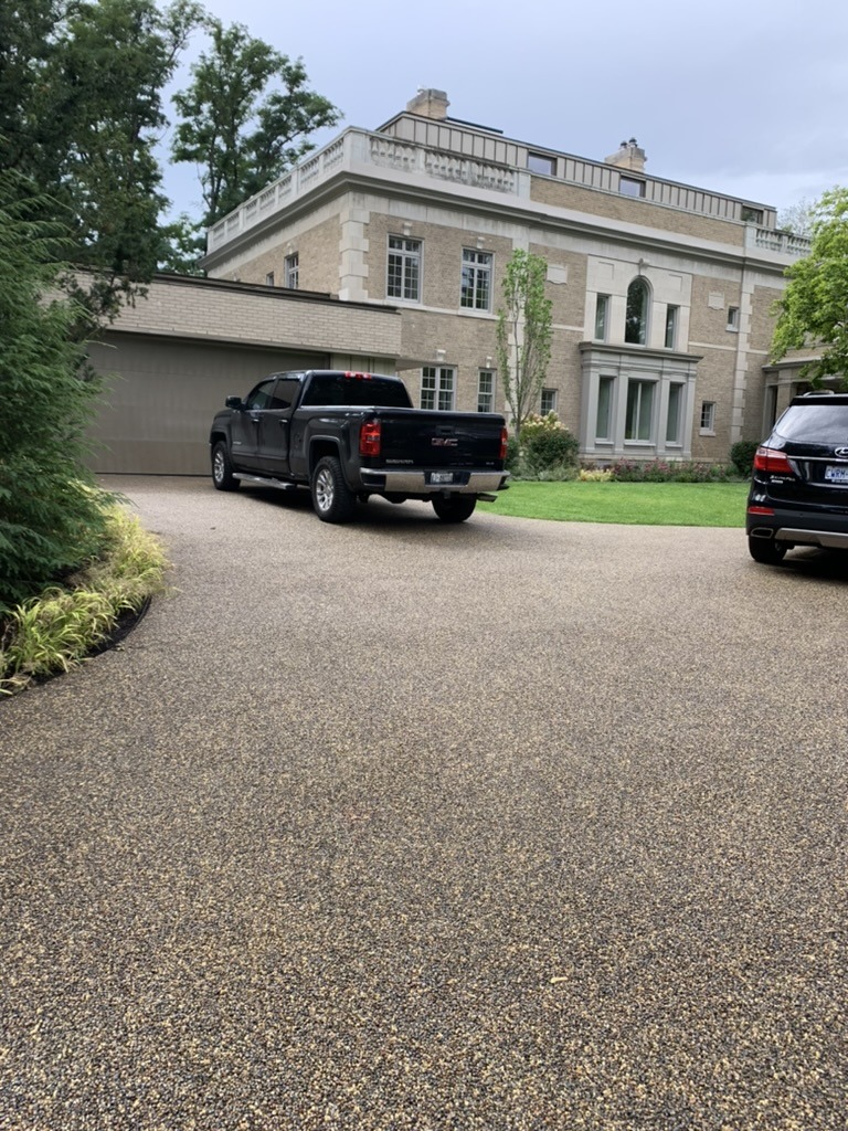 Heated Permeable Resin Bound Driveway in Toronto